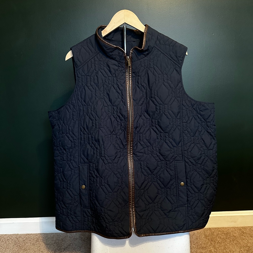 Lands End Navy Vest